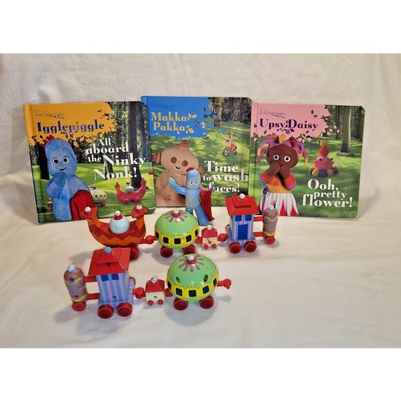 IN THE NIGHT GARDEN Collection BBC IGGLE UPSY MAKKA Ninky Nonk Train Set +figure - Picture 15 of 15